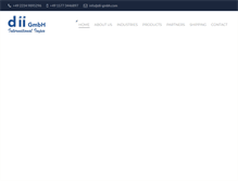 Tablet Screenshot of dii-gmbh.com